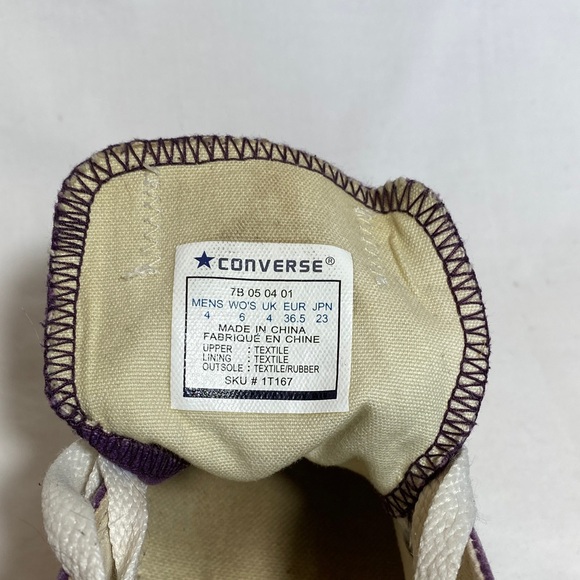 Converse Chuck Taylor All Star classic low top sneakers in Rich Purple - W6/M4 - Picture 8 of 10